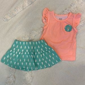 Carter’s Child of Mine Skort Set - Size 6-9M NWOT